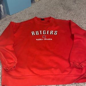 Oversized Rutgers Crewneck